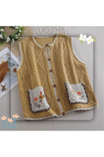 Mori Girl Fall Sweater Vest cottagecoreclothes
