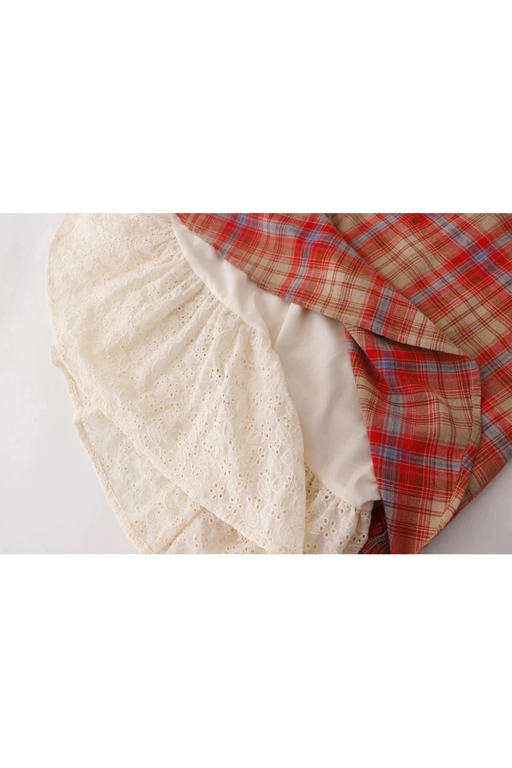 Mori Girl Plaid Vest Dress cottagecoreclothes