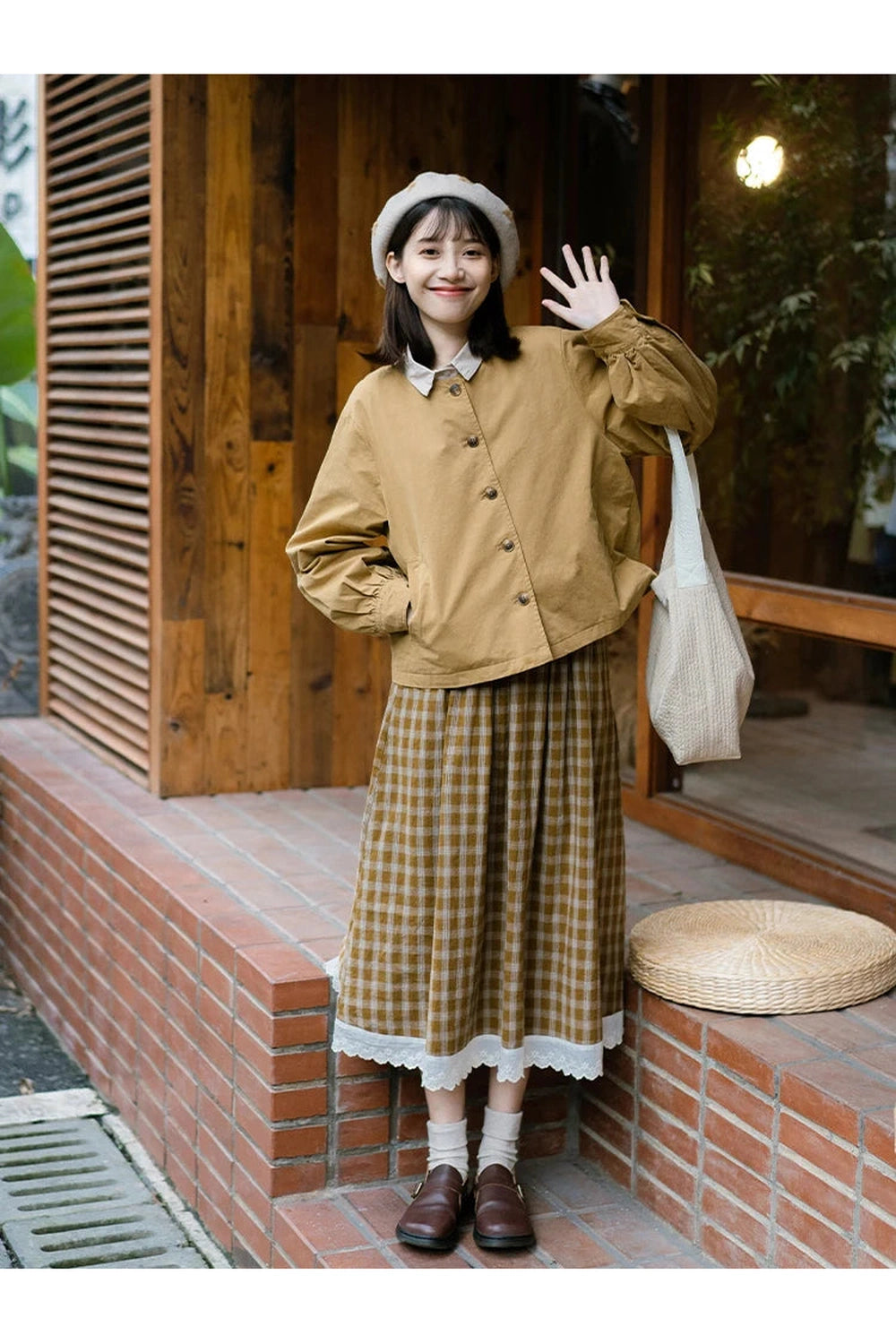 Lace High Waist Midi Skirt cottagecoreclothes