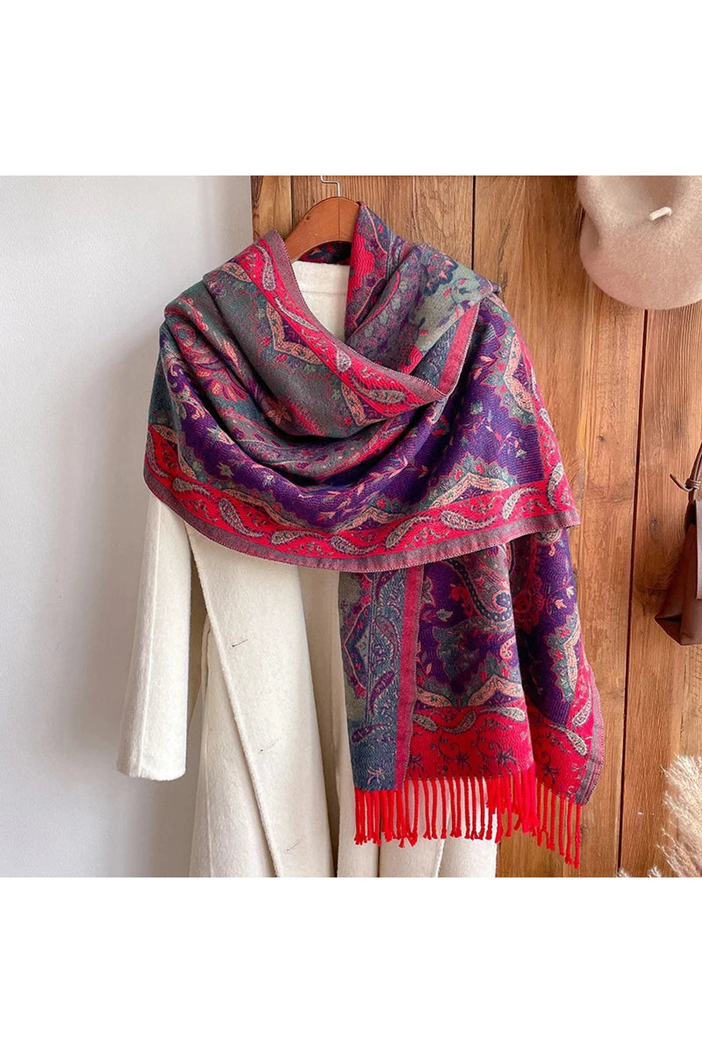 Vintage Paisley Patterned Poncho cottagecoreclothes