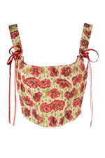 Poppy Embroidered Corset Top cottagecoreclothes