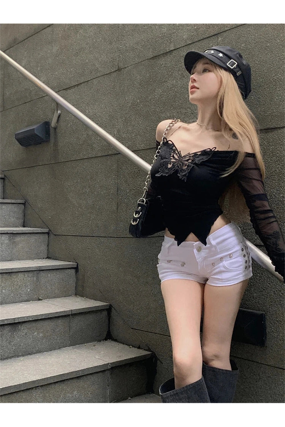 Dark Cottagecore Mesh Fairy Grunge Top cottagecoreclothes