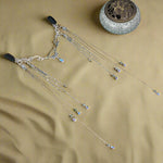 Fairycore Blue Teardrop Tassel Tiara cottagecoreclothes