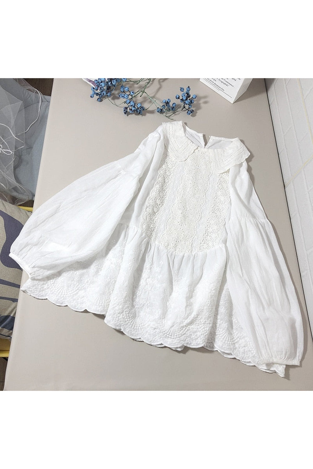 Lace Edwardian Pan Collar Blouse cottagecoreclothes