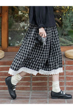 Lace High Waist Midi Skirt cottagecoreclothes