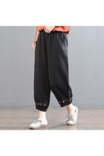 Dark Cottagecore Solid Color Harem Pants cottagecoreclothes