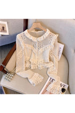 Cottagecore Floral Lace Blouse cottagecoreclothes