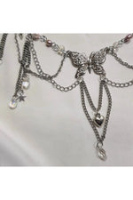 Pearls Heart Cross Necklace cottagecoreclothes