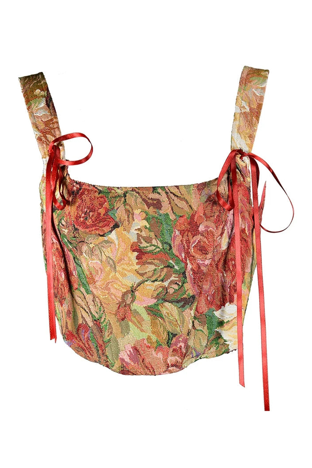 Poppy Embroidered Corset Top cottagecoreclothes