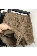Dark Cottagecore Lace Overlay Shorts cottagecoreclothes