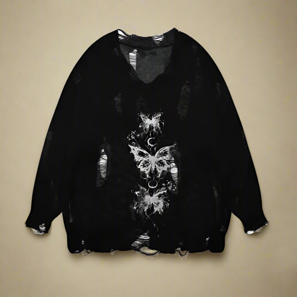 Fallen Butterfly Sweater cottagecoreclothes
