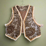 Vintage Paisley Fringe Vest cottagecoreclothes