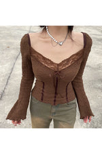Fairy Grunge Square Neck Top cottagecoreclothes