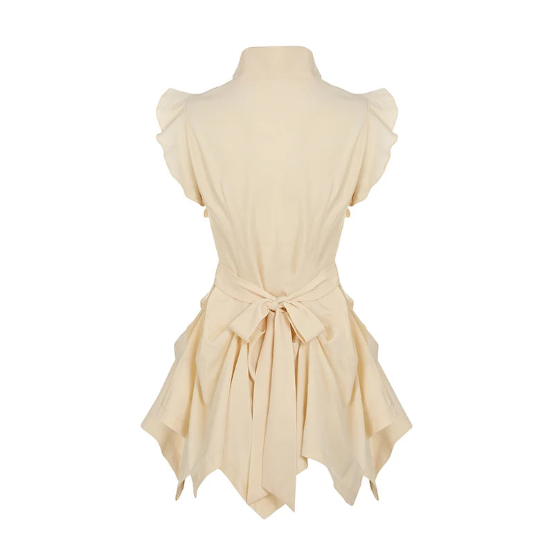 Vintage Button Up Peplum Blouse