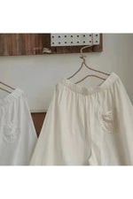 Fairycore Lace Hem Wide-Leg Pants cottagecoreclothes