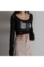 Knit Rib Slash Collar Top cottagecoreclothes