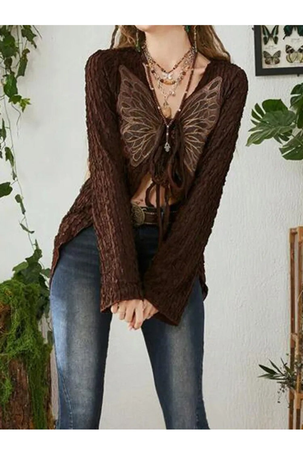 Fairy Grunge Butterfly Fall Cardigan cottagecoreclothes