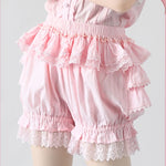 Vintage Tiered Lace Safety Shorts