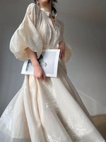 Vintage Ethereal Embroidered Dress cottagecoreclothes