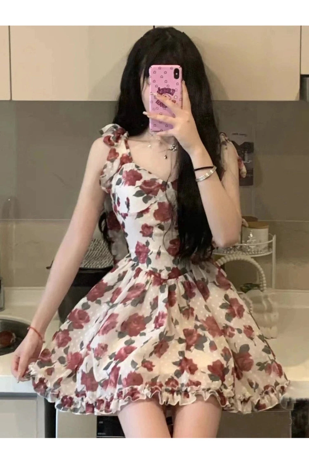 Rosette Romance Sundress cottagecoreclothes