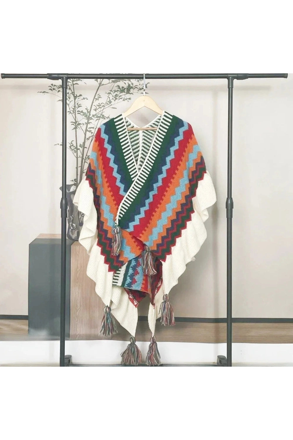 Ethnic Style Poncho cottagecoreclothes