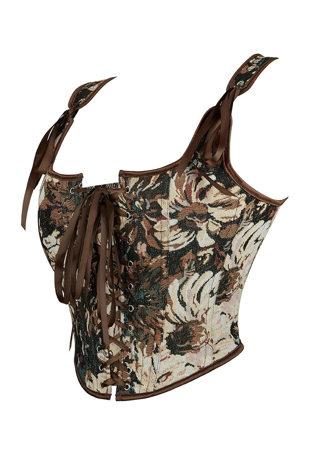 Retro Ribbon Tie Corset cottagecoreclothes