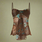 Fairycore Mesh Spaghetti Strap Top cottagecoreclothes