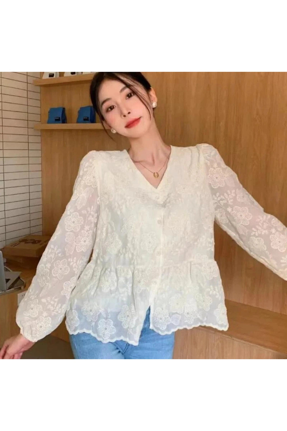 Whimsical Blossom Blouse cottagecoreclothes