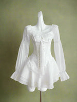 Victorian Romance Lace Corset Dress cottagecoreclothes