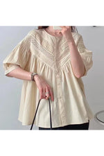 Vintage White Embroidery Blouse cottagecoreclothes