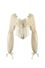 French Puff Sleeve Luxury Blouse cottagecoreclothes