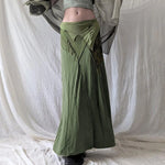 Goblincore Elven Stitch Panel Skirt