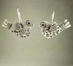 Vintage Boho Engraved Bird Earrings cottagecoreclothes