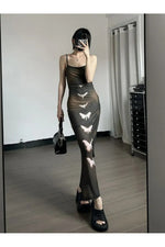 Butterfly Print Grunge Fairy Dress cottagecoreclothes