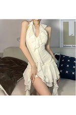 French Ruffle A-Line Dress cottagecoreclothes