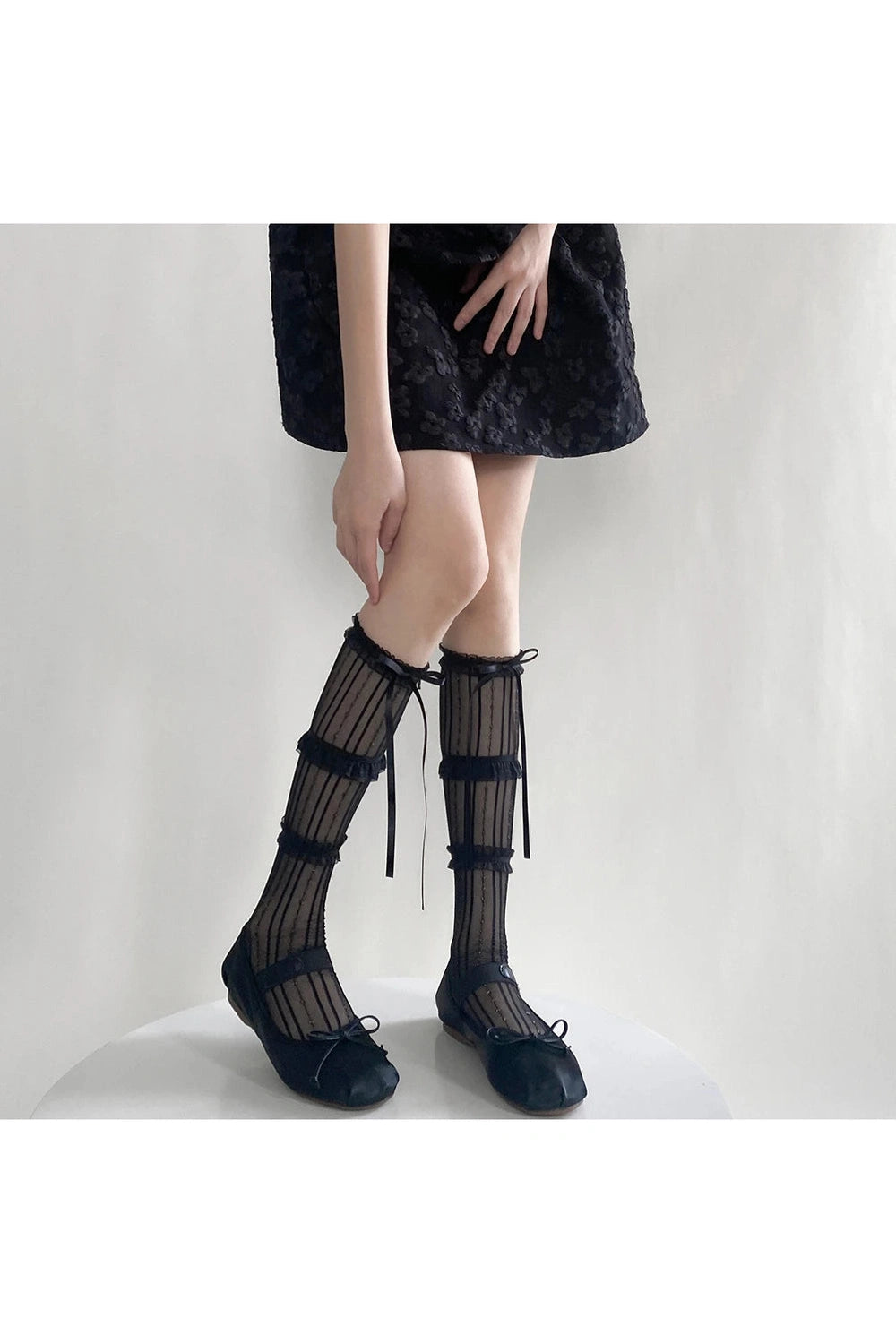 Fairycore Bow-Tied Sheer Socks cottagecoreclothes