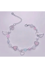 Fairycore Heart Charm Bracelet cottagecoreclothes