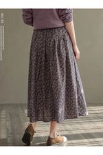 Floral Print Casual Skirt cottagecoreclothes