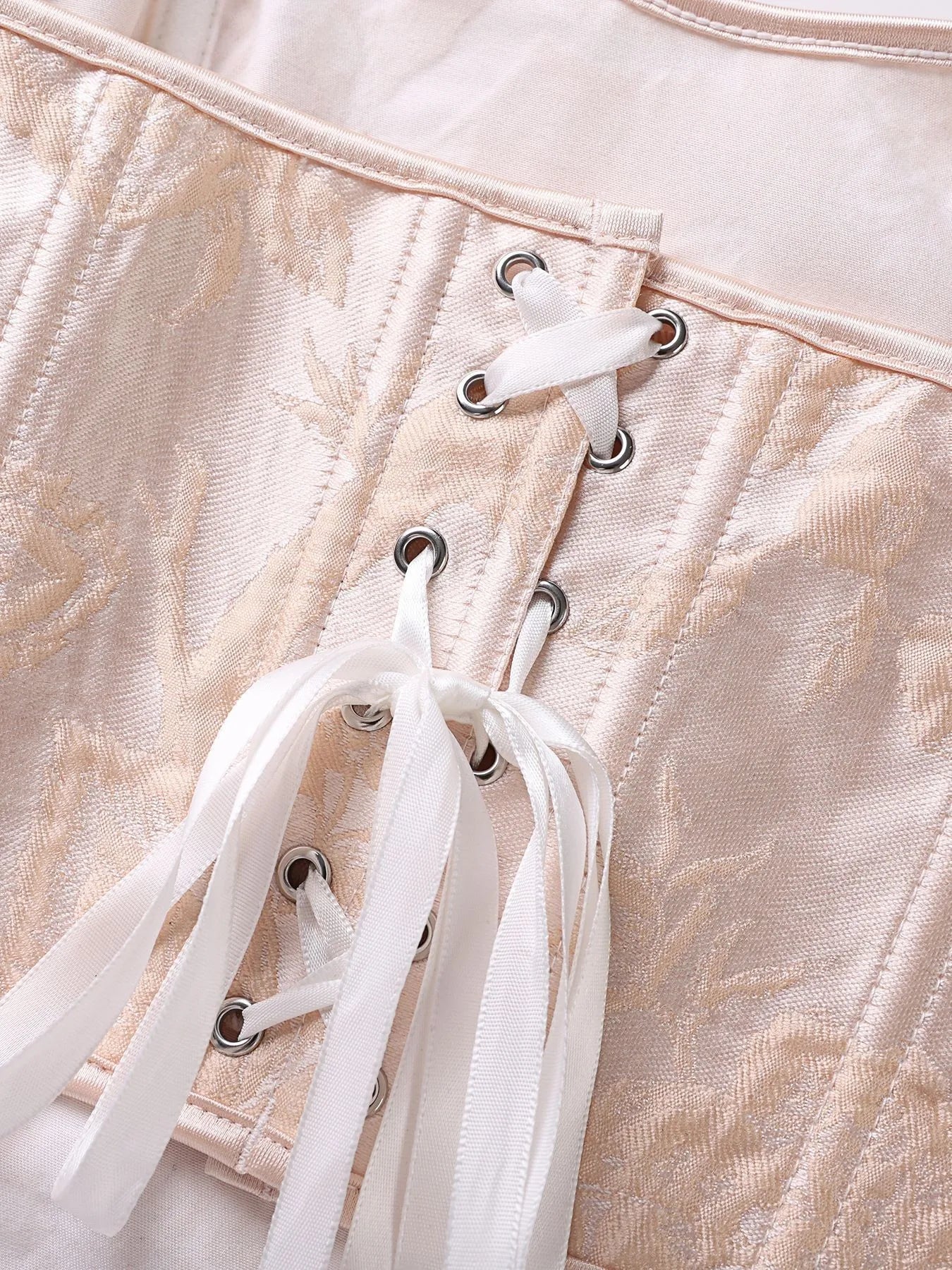 Vintage Aesthetic Strapless Corset Top