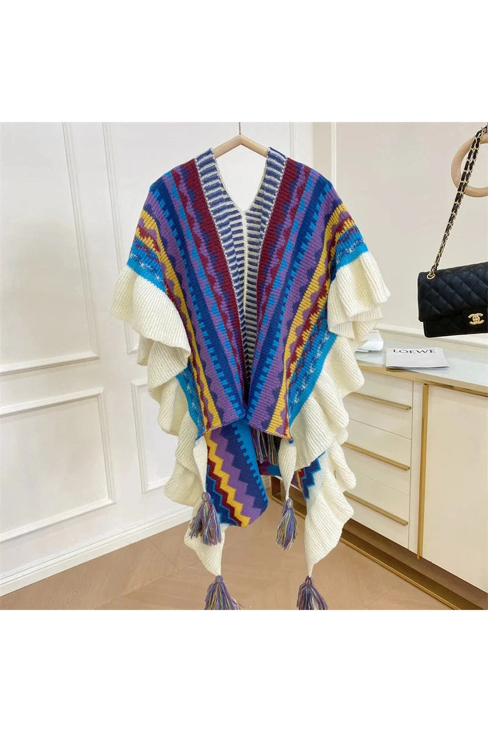 Ethnic Style Poncho cottagecoreclothes