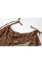 Asymmetrical Floral Strap Dress cottagecoreclothes