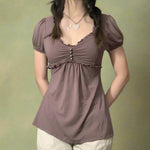 Fairycore Buttoned Babydoll Top cottagecoreclothes