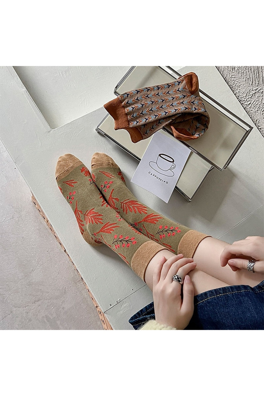 Retro Long Cotton Socks cottagecoreclothes