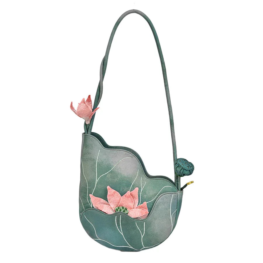Chinese Floral Embroidered Shoulder Bag