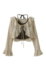 Mori Girl Layered Lace Crop Top cottagecoreclothes