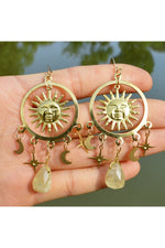 Crystal Teardrop Dangle Earrings cottagecoreclothes