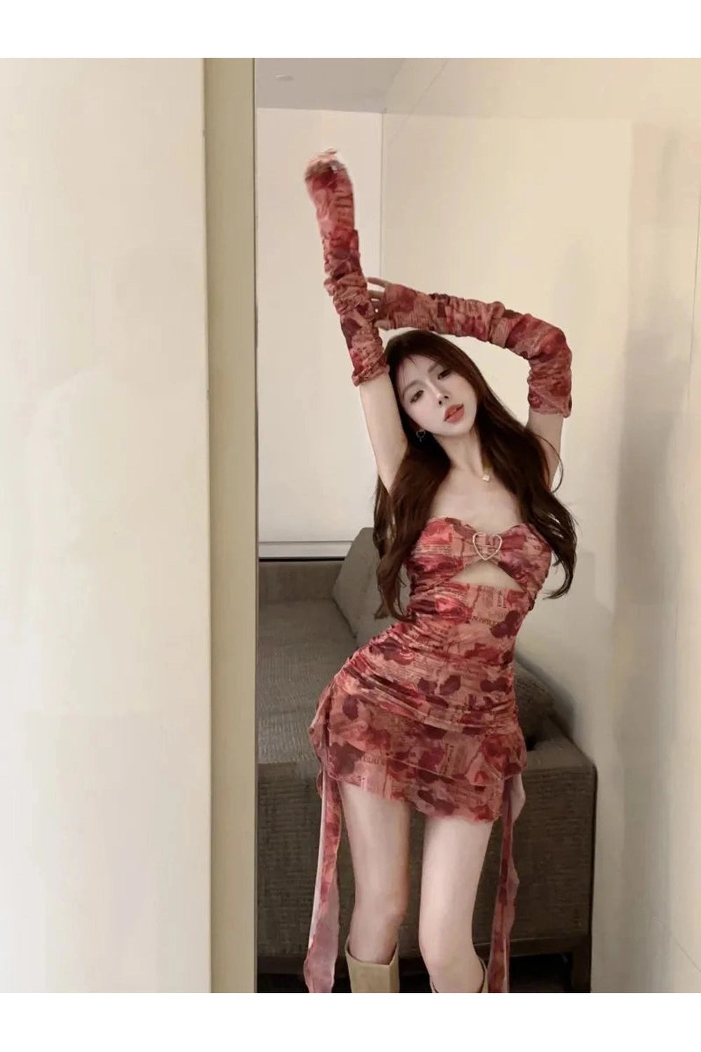 Fairycore Asymmetrical Layered Mini Dress cottagecoreclothes