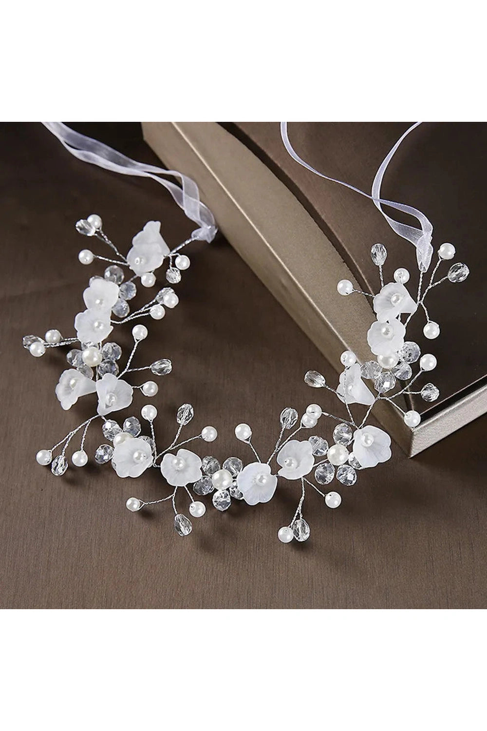 Elegant Bridal Pearl Headband cottagecoreclothes