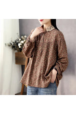 Linen Lace Collar T-Shirt cottagecoreclothes