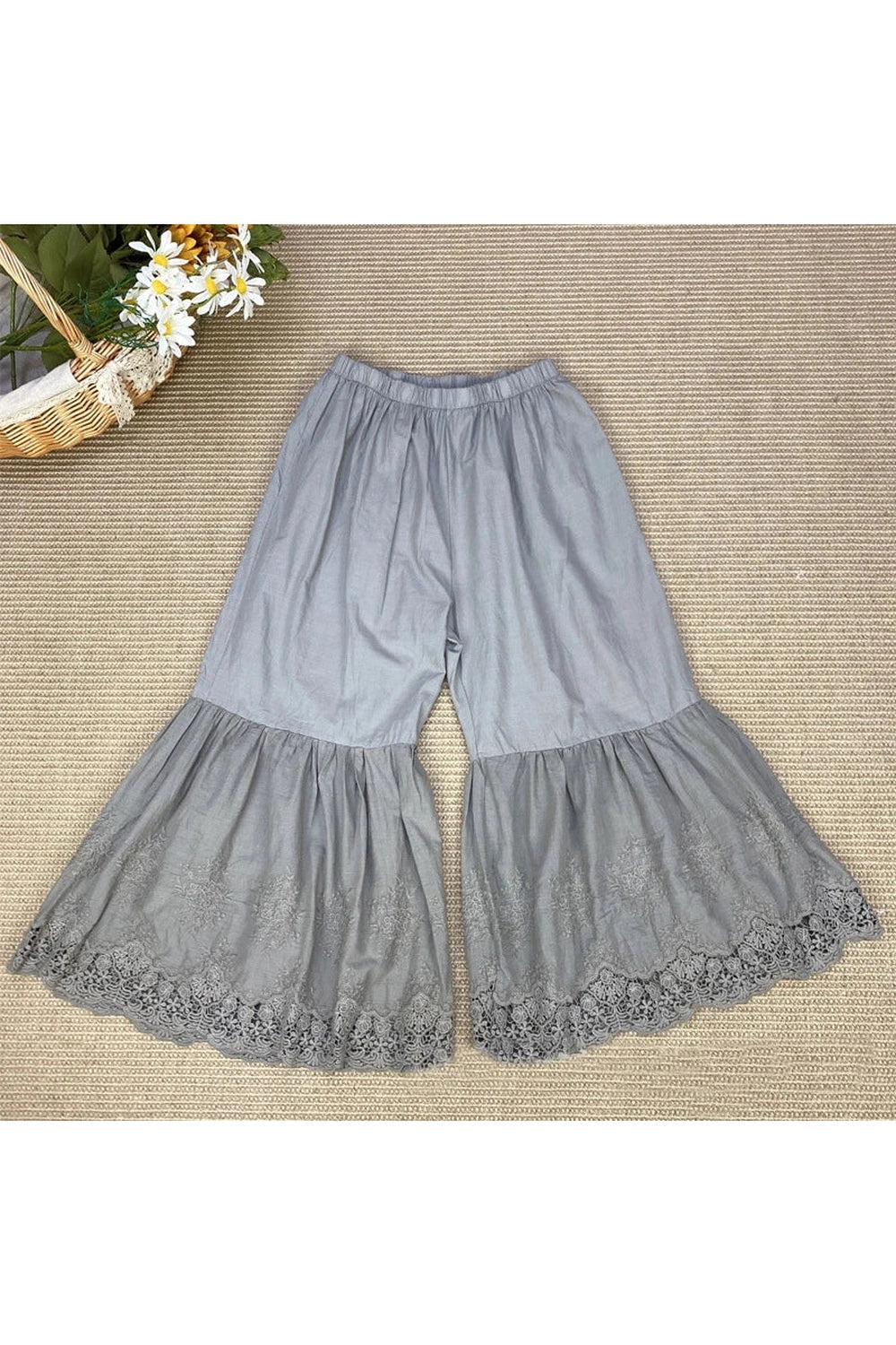 Ankle-length Cut Pants cottagecoreclothes